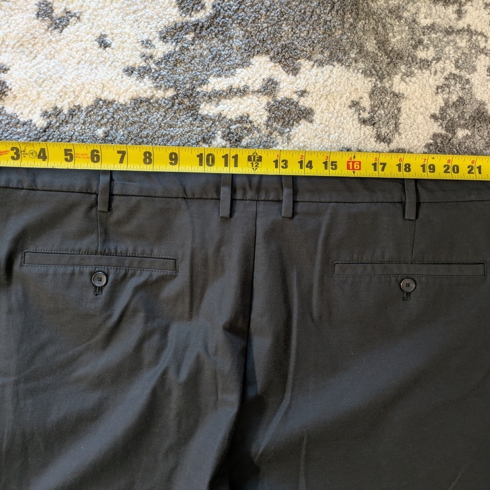 Jos. A. Bank Traveler Tailored Fit Pants Flat Front Black Men'sMen's Black Pants - Picture 6 of 6